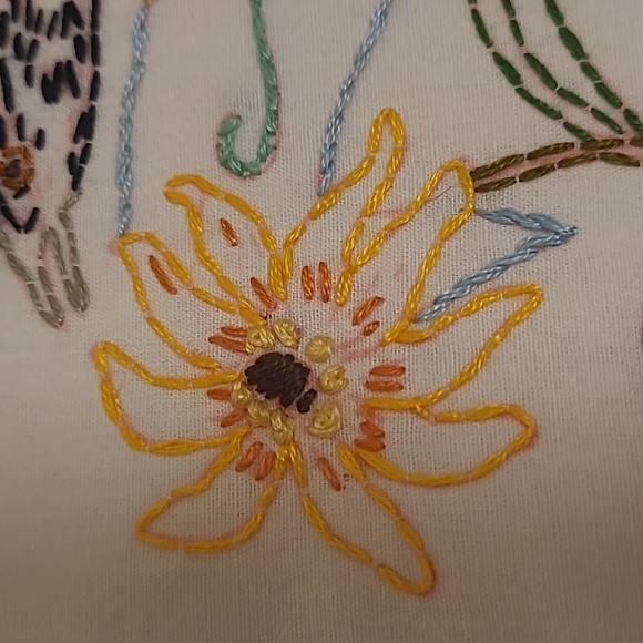 Vintage Hand Stitched Maryland State Bird & Flower. - Picture 6 of 16